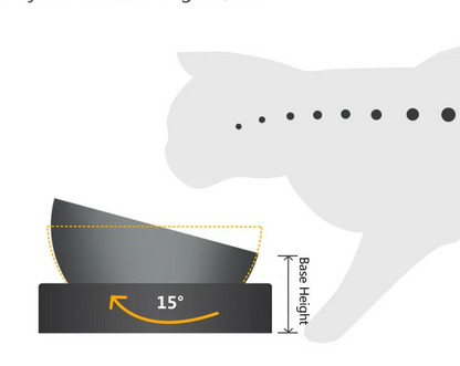 Double Cat Bowl in Stainless Steel with Stand