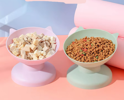 15-Degree Tilted Cat Bowl to Protect the Cervicals
