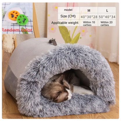 Cozy Cave for Dogs and Cats - Warm and Soft Bed for Relaxation