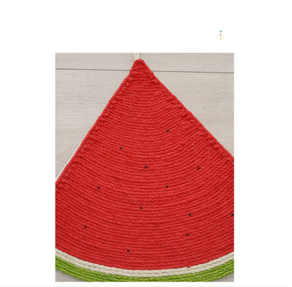 Cat Scratching Material in Fruit Shape - Watermelon and Carrot Design