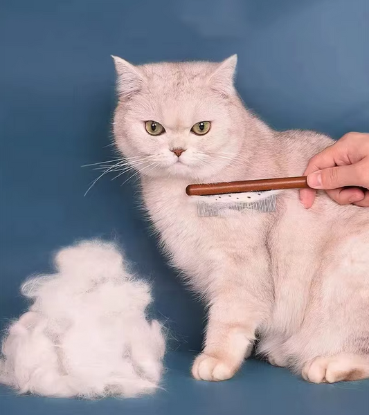 High-Quality Wooden Flea Comb - Gentle Coat Care for Cats and Dogs
