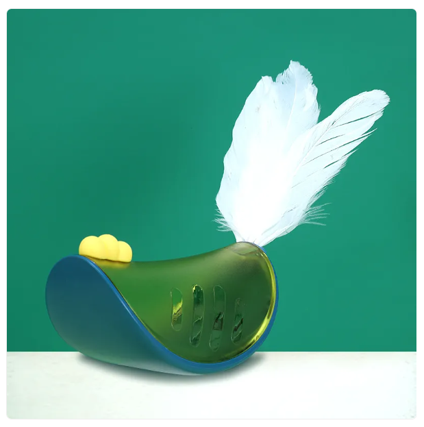 Interactive Cat Toy with Spring and Snack Function for Active Play