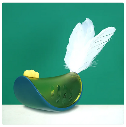 Interactive Cat Toy with Spring and Snack Function for Active Play