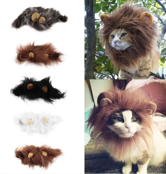 Lion Mane for Cats With Ears for Dress-Ups and Fun Photos