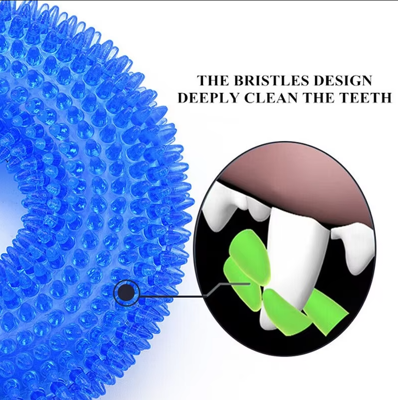 Dog Teething Ring Toys – Durable Chew Toy for Dental Massage