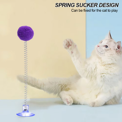 Feather Suction Ball - Interactive Cat Toy