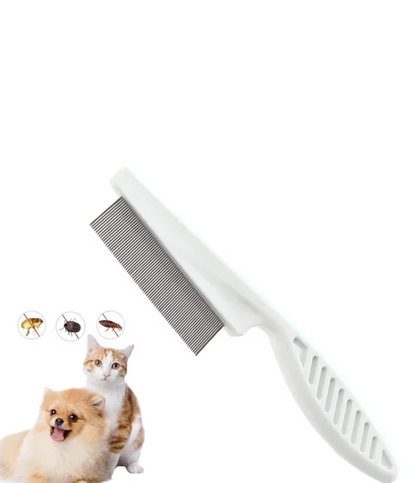 Flea Comb Kit for Pets - Fine-Toothed Comb for Cats and Dogs