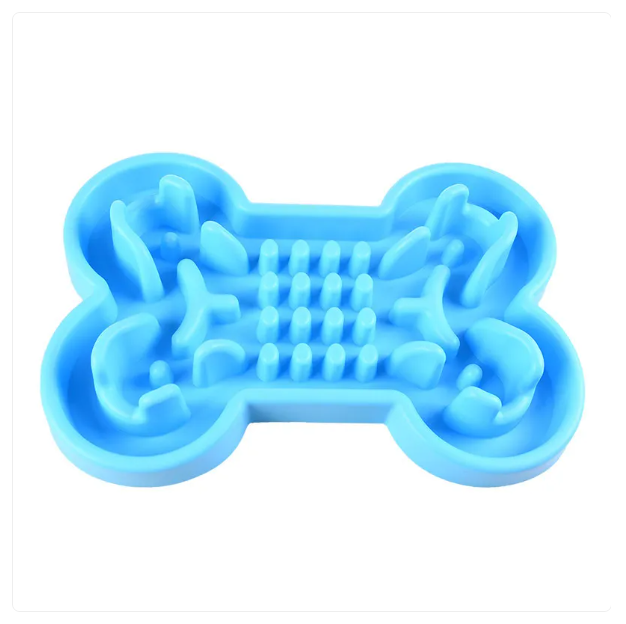 Slow Feed - Bone-Shaped Dog Bowl
