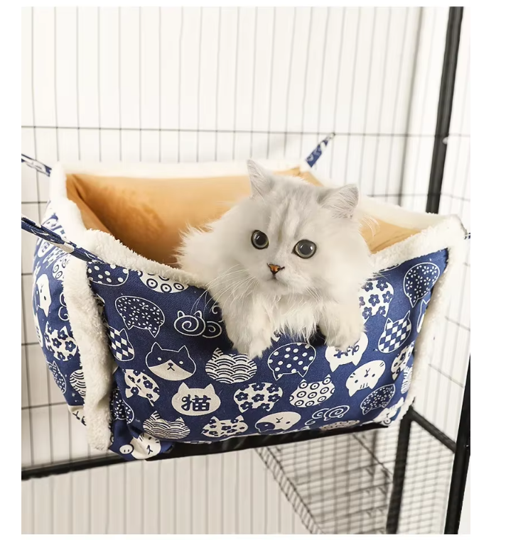Cat Resting Bed with Cat Pattern – Soft and Comfortable Cat Bed