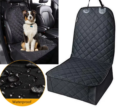 Waterproof Front Seat Protector for Dogs - Non-Slip Car Seat Cover with Scratch Protection