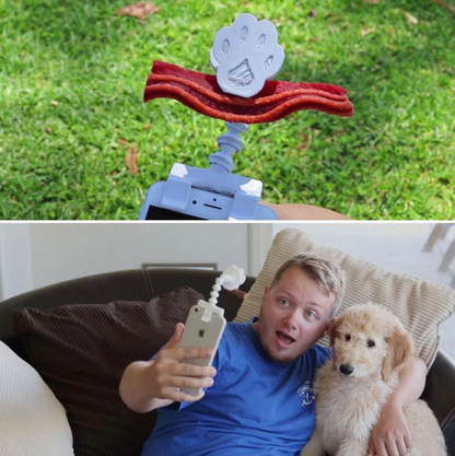 Selfie Stick for Pets with Treat Holder