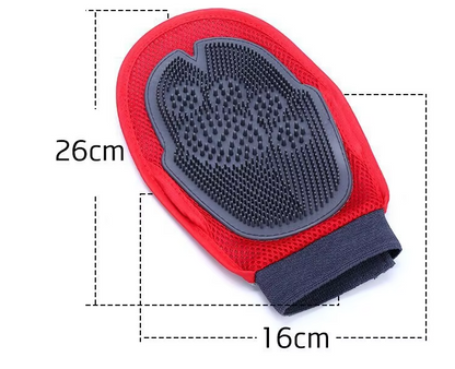 Dog Bath Mitt - Massage and Coat Brush for Dogs for Gentle Cleaning and Care