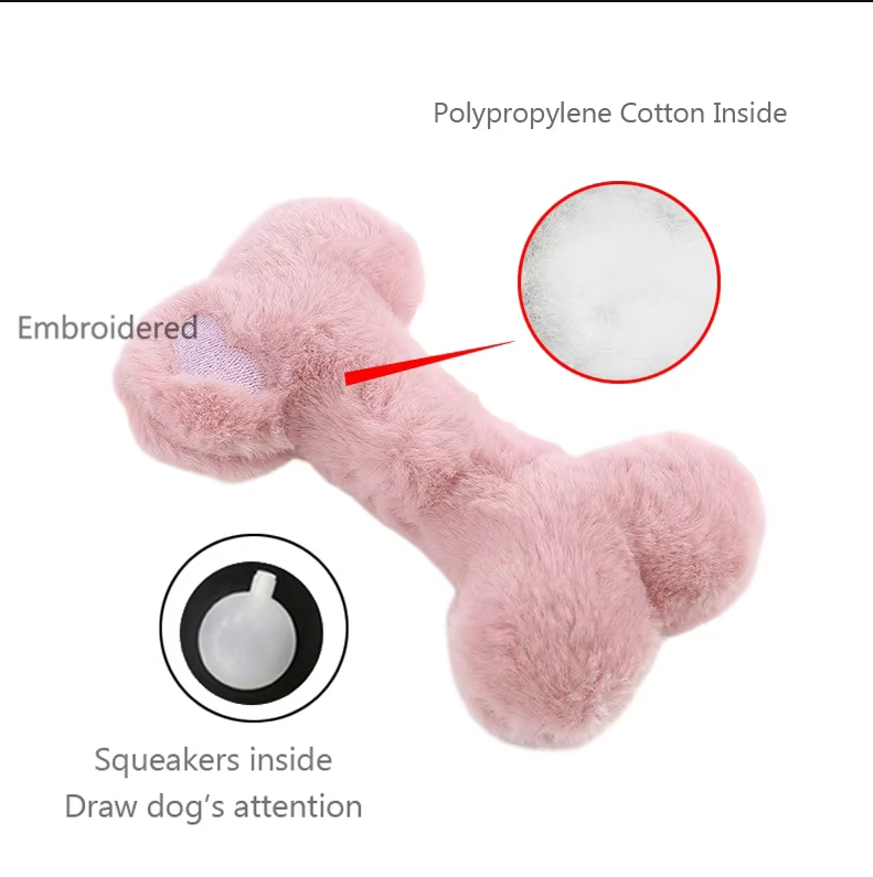 Plush Chew Toys for Dogs – Soft Teething Toys with Squeaker