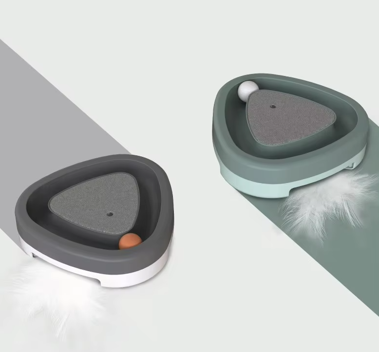 Interactive Cat Toy with Ball - Scratcher and Play Track for Active Cats