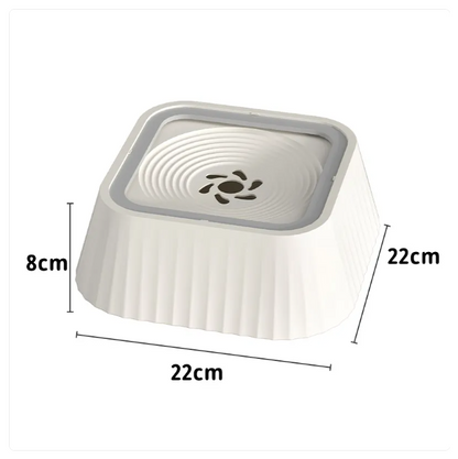 Anti-Spill Pet Bowl with Floating Water Plate to Prevent a Wet Muzzle