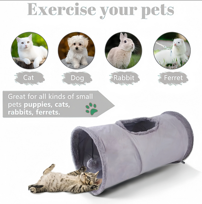 Cat Tunnel with Window – Play and Hideaway for Active Cats