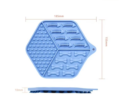Silicone Food Mat for Dogs and Cats - Non-Slip Licking Mat for Meals and Snacks