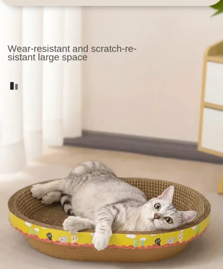 Scratch-resistant Cat Tray - Durable Scratching Mat with Large Comfort Area