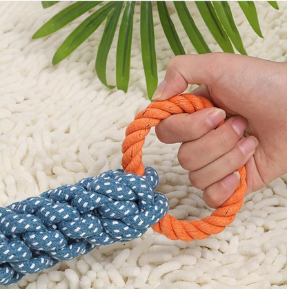 Dog Chew Toys - Durable Rope Toy for Biting and Tug-of-War Games