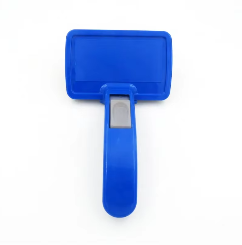 Self-Cleaning Pet Brush with Silicone Bristles for Effortless Grooming
