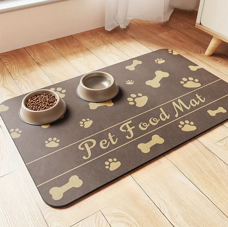 Waterproof Pet Feeding Mat - Non-Slip and Easy to Clean Feeding Mat for Dogs and Cats