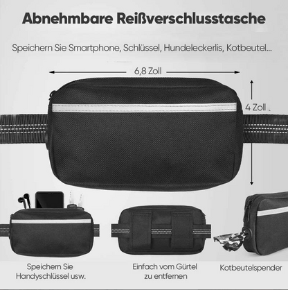 Hands-Free Dog Leash with Front Pocket