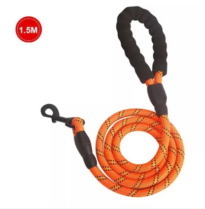 Adjustable Nylon Dog Leash with Padded Handle – Durable and Non-Slip Design