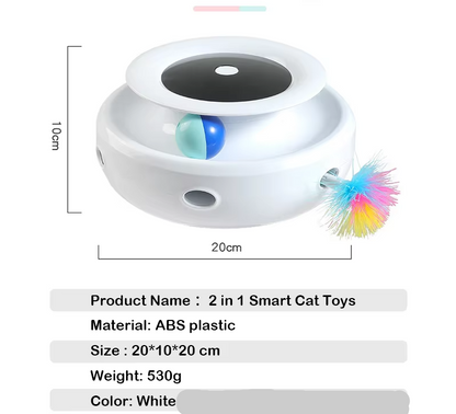 Interactive Cat Toy with LED Movement - Light