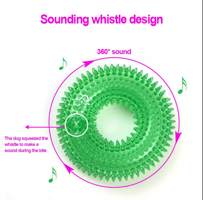 Dog Teething Ring Toys – Durable Chew Toy for Dental Massage