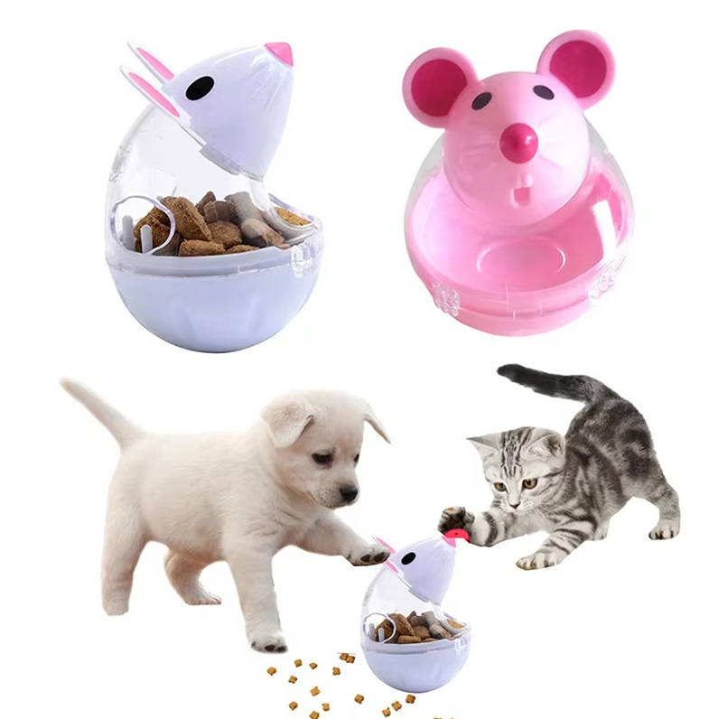 Cat Toys Food Dispenser - Interactive Mouse with Treat Distribution