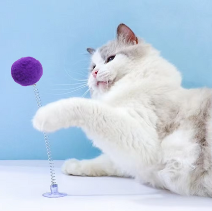 Feather Suction Ball - Interactive Cat Toy