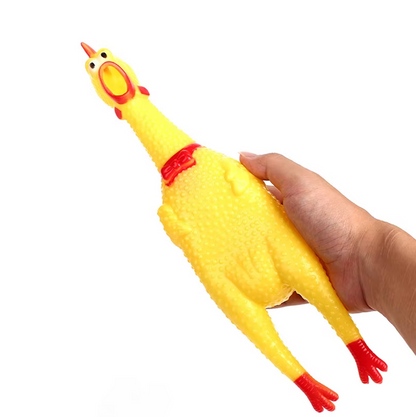 Squeaky Rubber Chicken - Fun Toy for Dogs