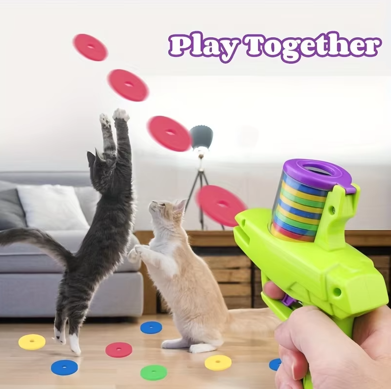 Disk Gun - Interactive Toy for Cats – Aussie Pet