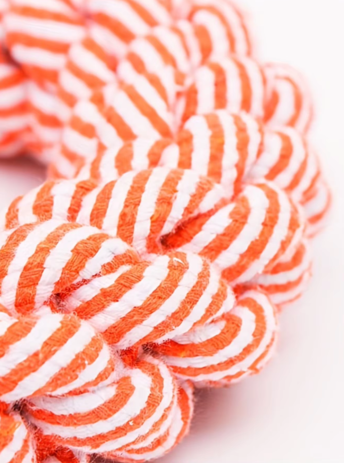 Durable Chew Ring for Dogs - Natural Rope Toy for Healthy Gums