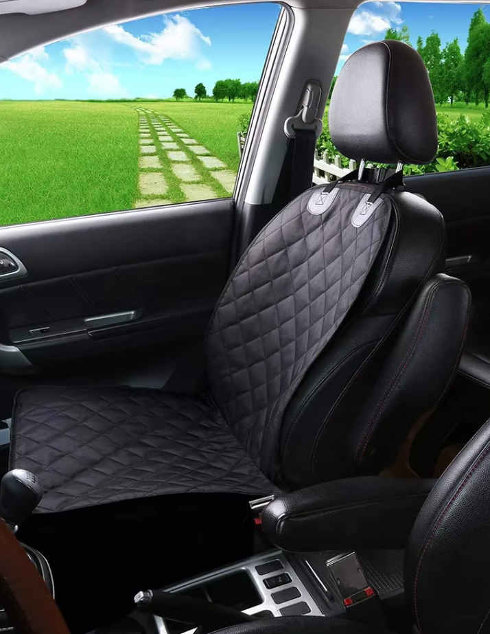 Waterproof Front Seat Protector for Dogs - Non-Slip Car Seat Cover with Scratch Protection
