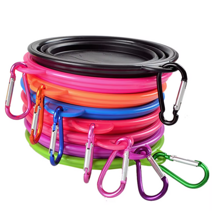 Collapsible Dog Cup with Carabiner