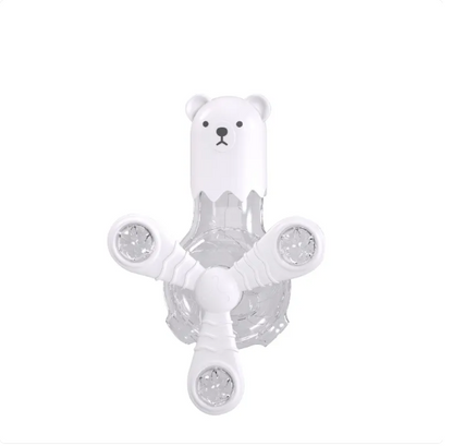 Interactive Pet Toys – Bear-Shaped Food Dispenser with Rotating Arms