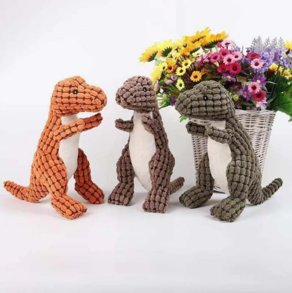 Ultra-Soft Plush Dinosaur For Pets