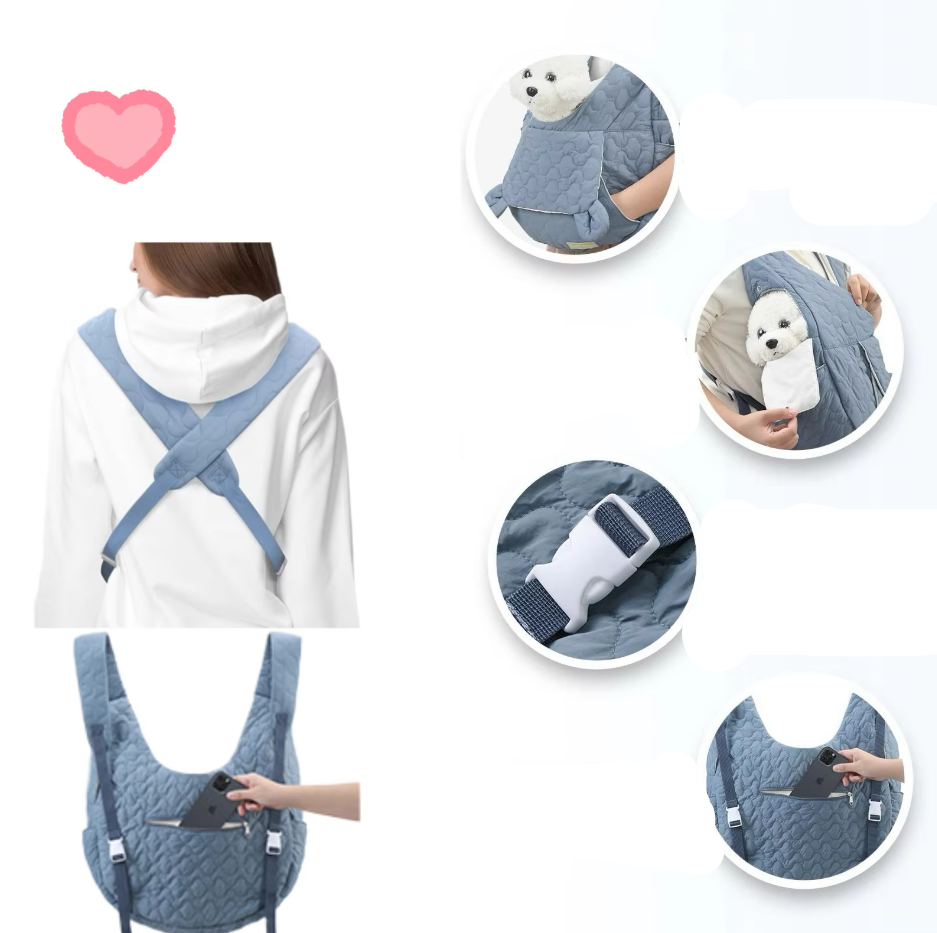 Pet Carrier Vest - Comfortable and Stylish Backpack for Dogs and Cats