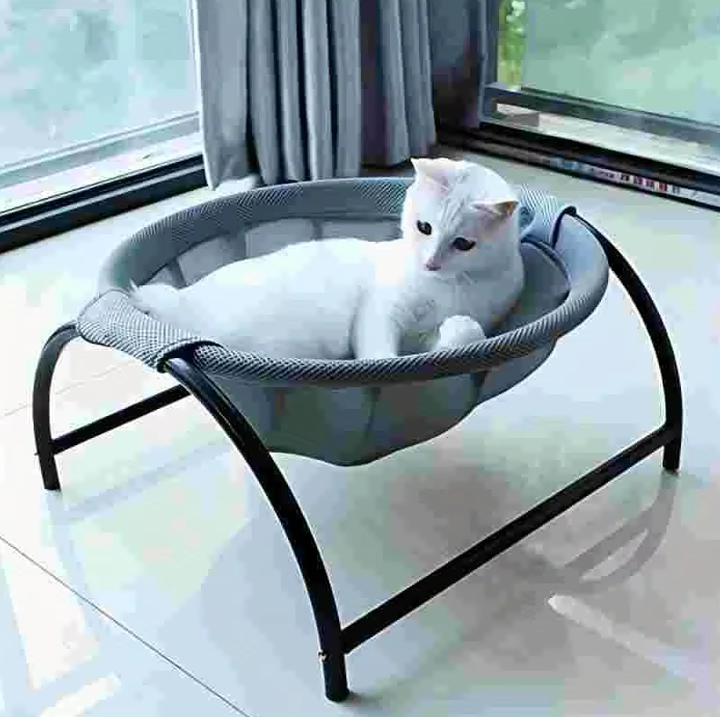 Cat Hammock – Breathable Cat Bed with Stable Metal Frame for Comfortable Resting