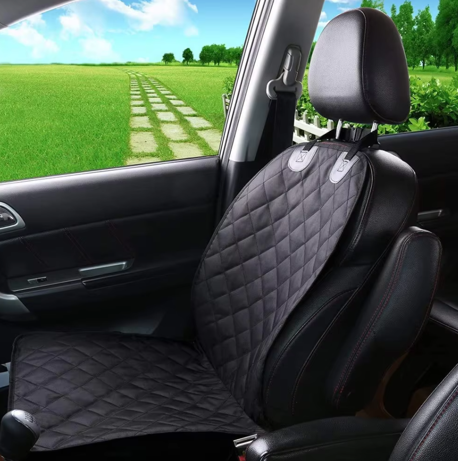 Waterproof Front Seat Protector for Dogs - Non-Slip Car Seat Cover with Scratch Protection
