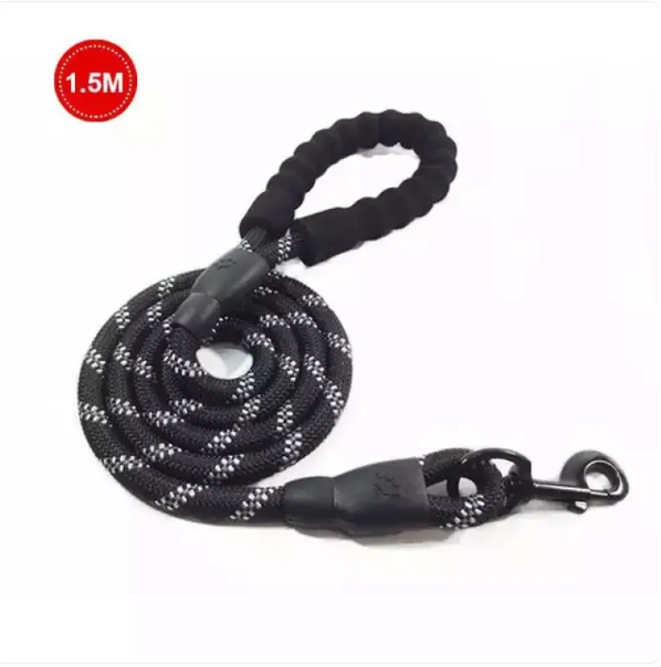 Adjustable Nylon Dog Leash with Padded Handle – Durable and Non-Slip Design