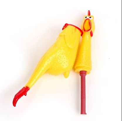 Squeaky Rubber Chicken - Fun Toy for Dogs