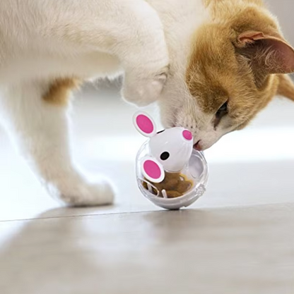 Cat Toys Food Dispenser - Interactive Mouse with Treat Distribution