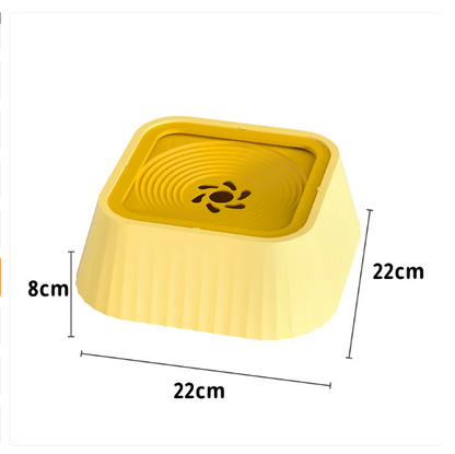 Anti-Spill Pet Bowl with Floating Water Plate to Prevent a Wet Muzzle