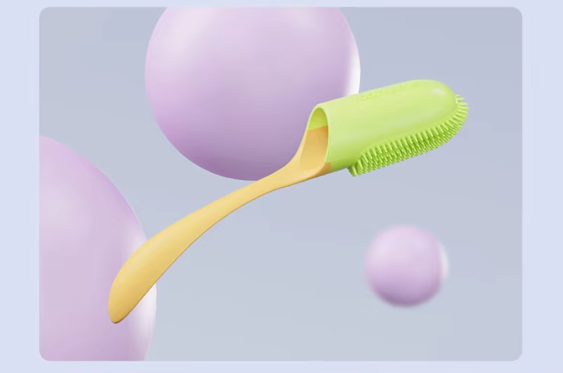 Toothbrush - Soft TPR Brush for Deep Oral Hygiene and Tongue Cleaning