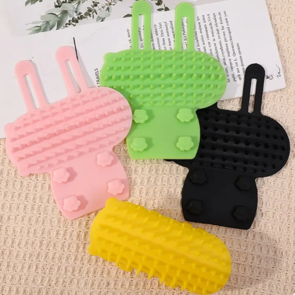 Cat Scratcher Brush to Relieve Itching - Multicoloured Silicone Brush for Pets