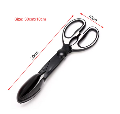 Multifunctional Kitchen Tongs in Scissor Shape for Easy Serving and Gripping