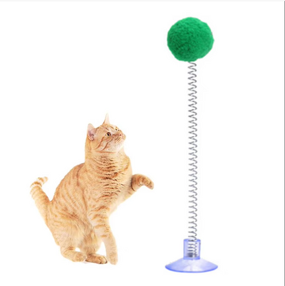 Feather Suction Ball - Interactive Cat Toy