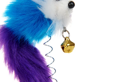 Spring Mouse Toy for Cats - Fun Interactive Wiggle Toy with Suction Bell